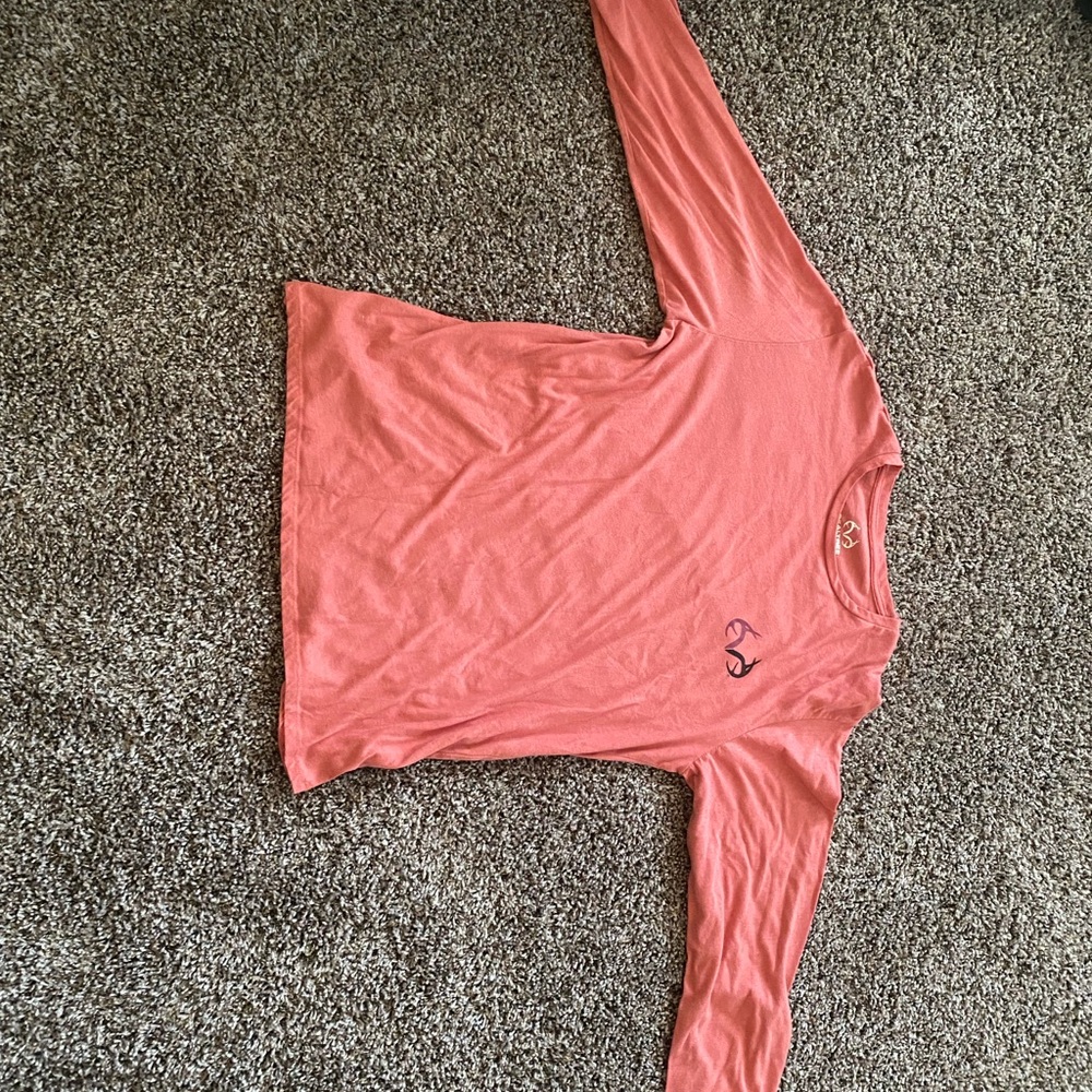 Realtree Coral Long Sleeve Kids Tee